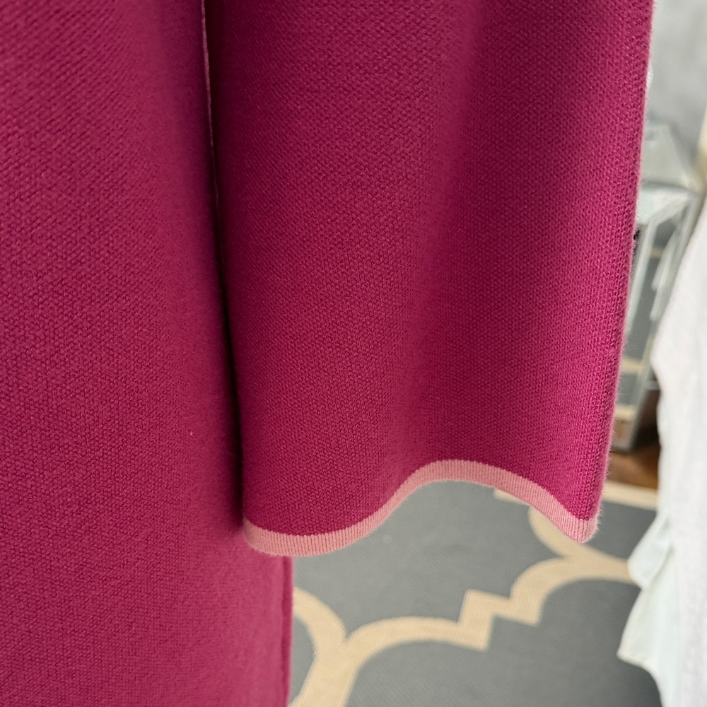 FATE Pink Mock Neck Knit Dress w/ Pockets & Gold Buttons NWT - Picture 7 of 10